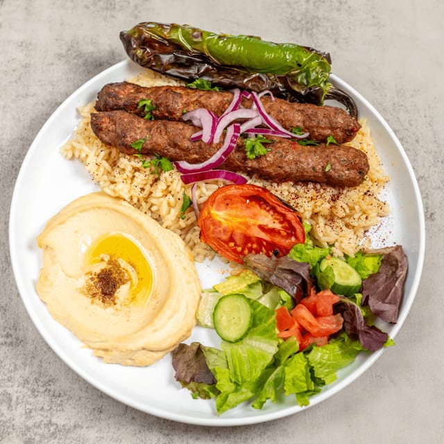 Lule Kebab Plate.