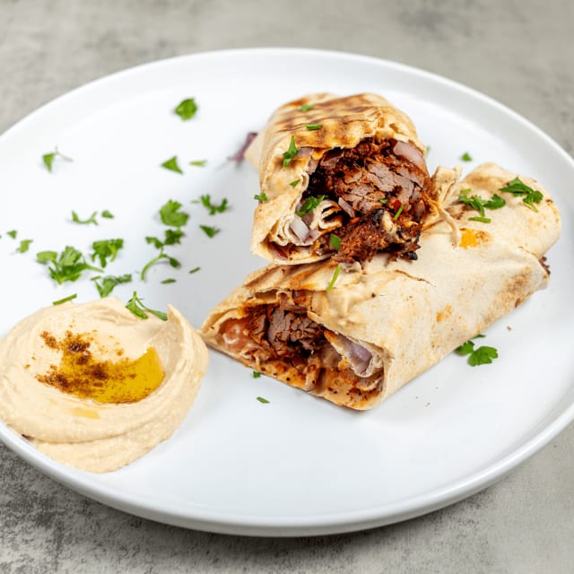 Beef Kebob. Wrap.