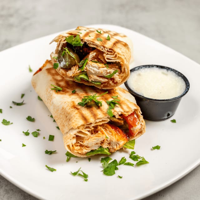 Chicken Kebob Wrap.