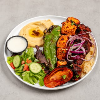 Combo plate chicken\beef for one