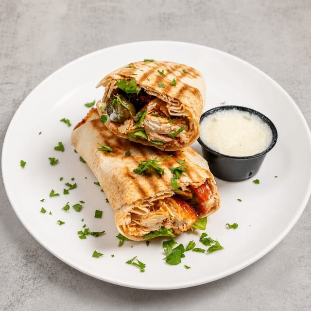 Chicken Kebob Wrap.